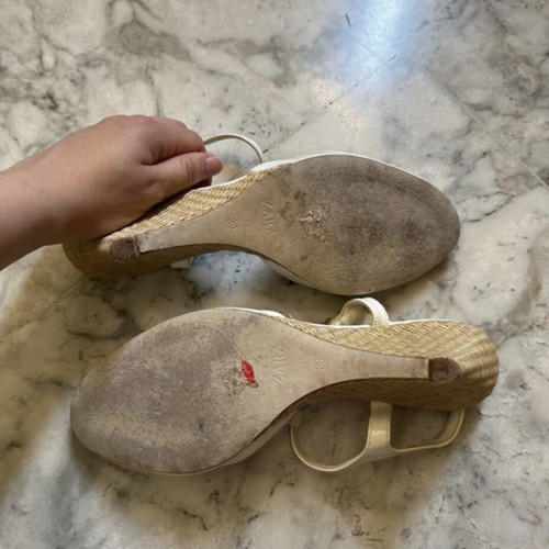 Mary Jane shoes Zara white size 39 used