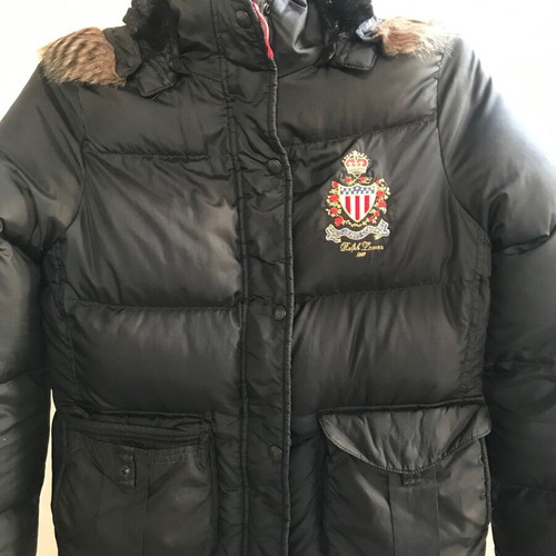 Polo Ralph Lauren puffer used, black, size Large with hood