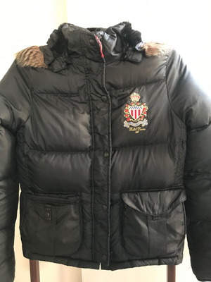 Polo Ralph Lauren puffer used, black, size Large with hood
