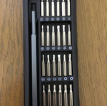 Precision screwdriver set with 24 bits, new