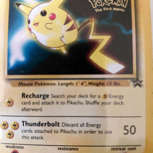 Pikachu Movie Promo Card 1999 WoTC, like new