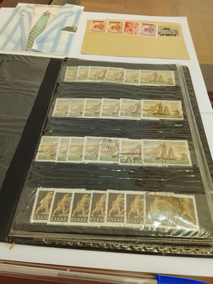 Vintage Greek Stamp Collection used