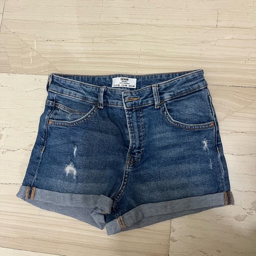 Bershka denim shorts blue new, size M 38 10