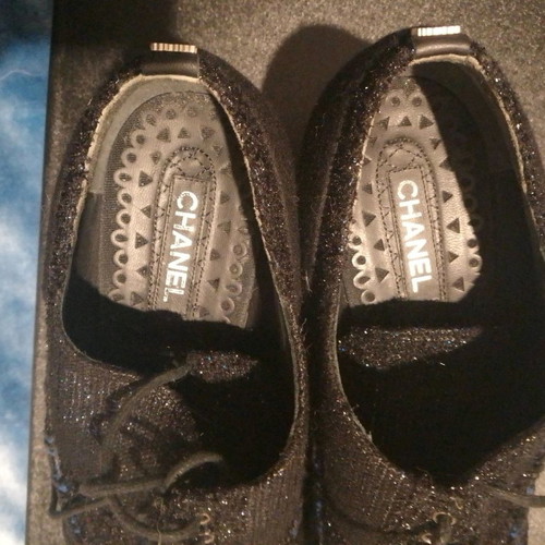 Chanel Original Blue Black παπούτσια μεταχειρισμένα, μέγεθος 41, μαύρα