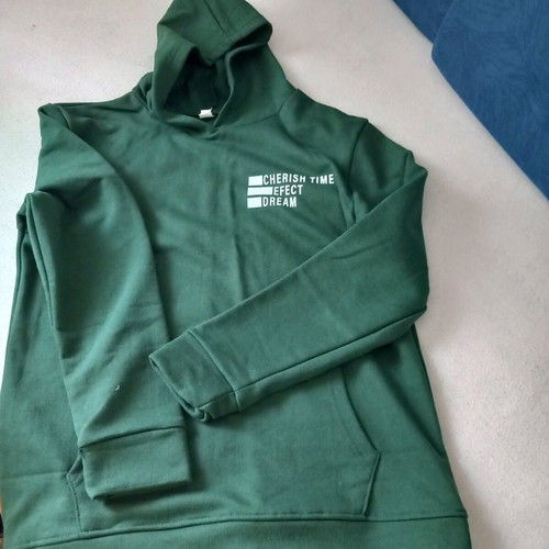 Hoodie green like new, size S