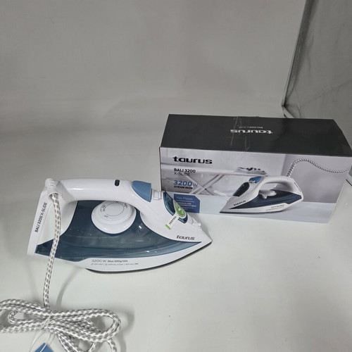 Taurus Bali 3200 X-Slide Steam Iron new, 3200W, white and blue