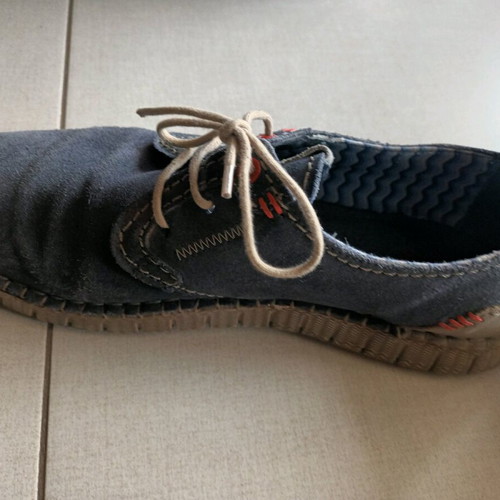 Zen men's casual suede shoes size 43 like new, blue and gray