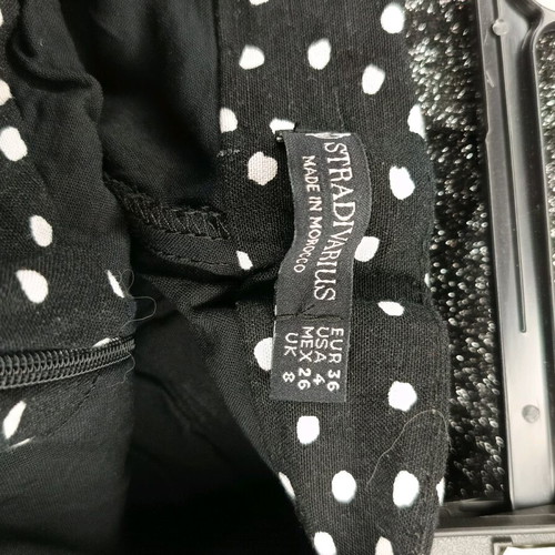 Zara Polka Dot Dress New, Green, Size XS