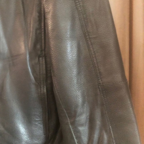 Leather jacket used, black, size L to XL