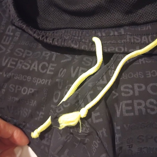 Versace men's swim shorts, size L, black