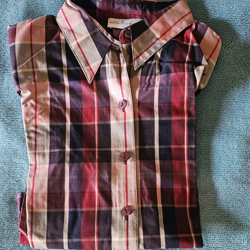 Ulla Popken Women's Checked Shirt like new, 100% Cotton, Size 44/46