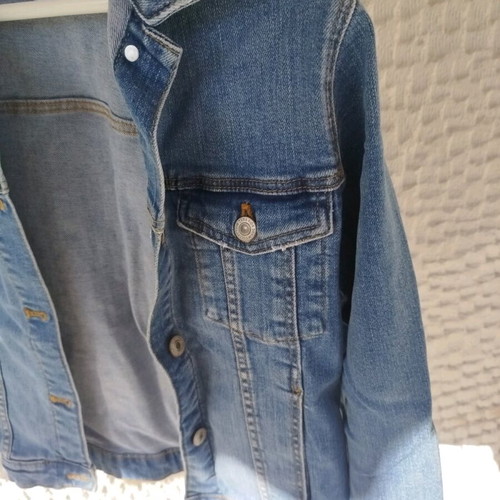 Zara denim jacket like new, size 13-14, blue