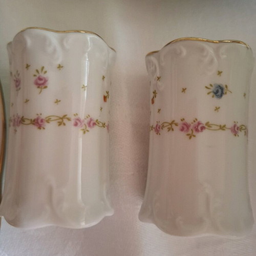 Rosenthal porcelain dinnerware set 72 pieces with floral and gold design
