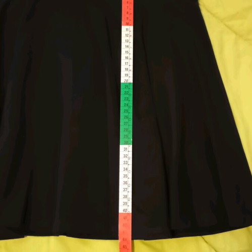 Flared skirt new, size M, black with elastic waist