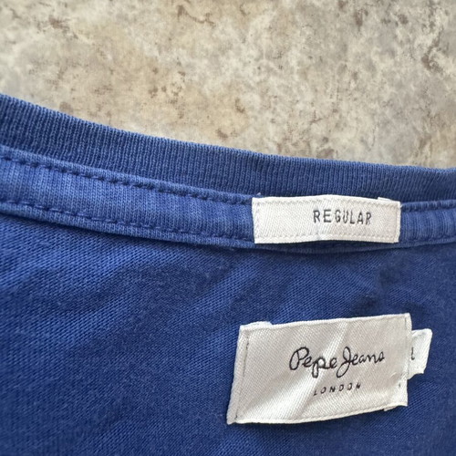 Pepe Jeans T-shirt blue size large used, authentic