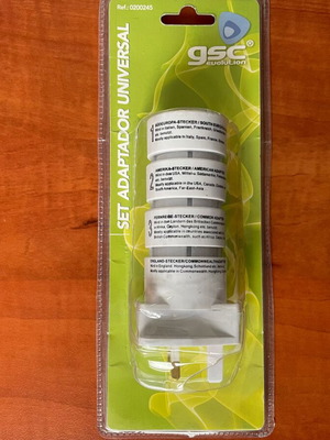 Σετ Αντάπτορας Universal 4 τεμ 10/16A 250V νέο