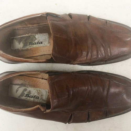 Bata men's shoes used, brown, size 42, slip-ons