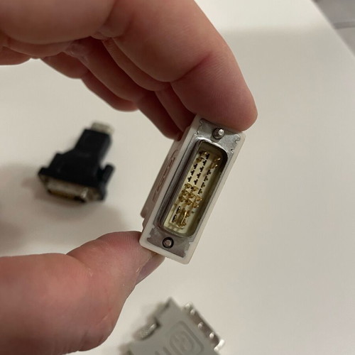 Adapters and DVI card used
