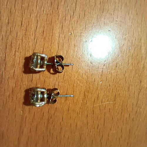 Faux earrings like new, silver