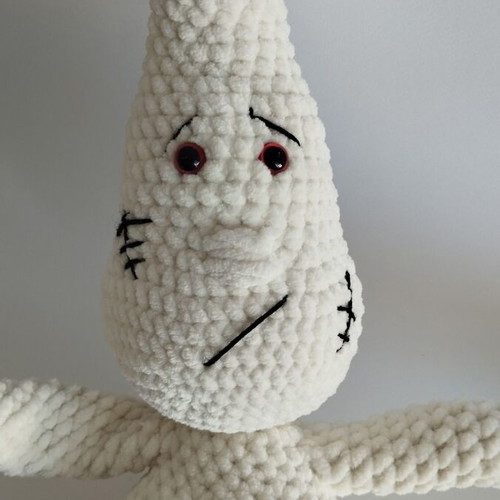 Handmade amigurumi ghost doll used 35 cm