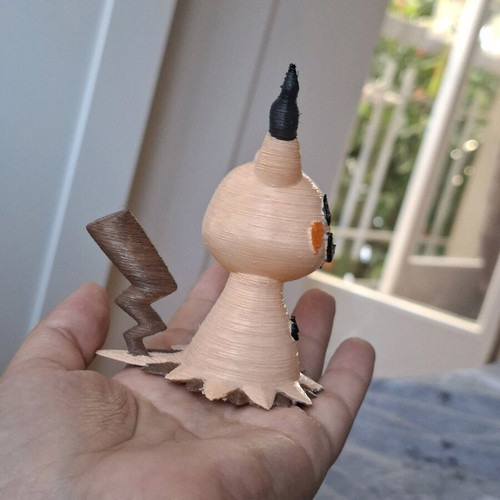 Mimikyu 3D printed figure with PLA and acrylic paint