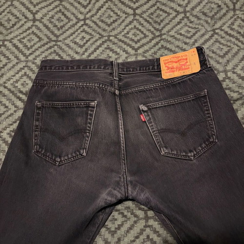 Levi's 501 Original Straight Jeans used, black, W36 L32, vintage style