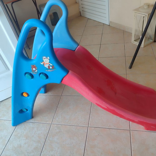 Junior Big plastic children's slide used, 2 steps, 110×54×70 cm