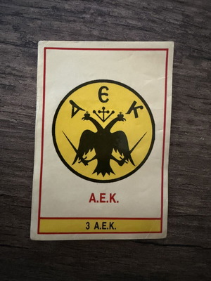 AEK Carousel Championship 1988 collectible cards used, set of 4