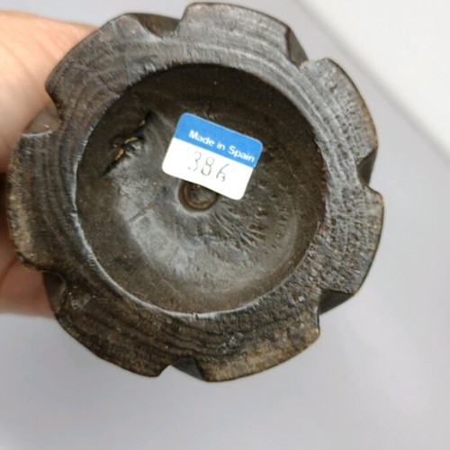 Wooden candlestick like new, origin Spain, height 18 cm