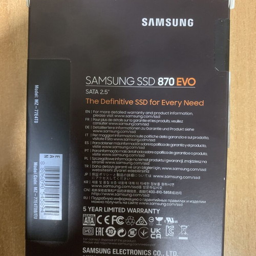 Samsung 870 EVO 4TB SSD new, sealed