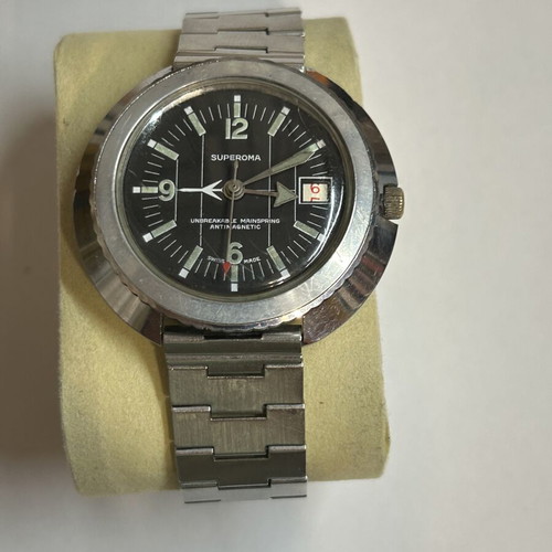 Superoma Swiss Made Mechanical Watch used, vintage design