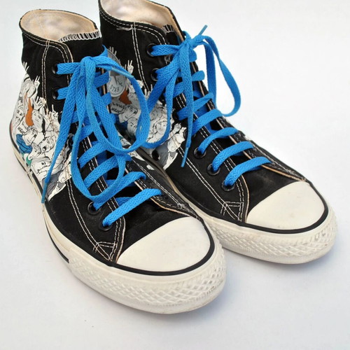 Vintage Converse All Star Chuck Taylor Graffiti Long Neck sneakers size 40