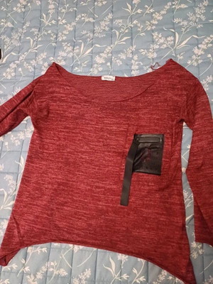 Marlen blouse red one size like new