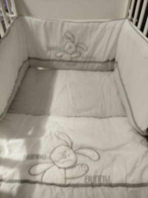 Baby Cot Italy with Mattress and Accessories like new