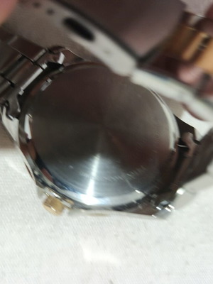 Wachs Man Auriol watch like new, water resistant 5 bar, black and gold