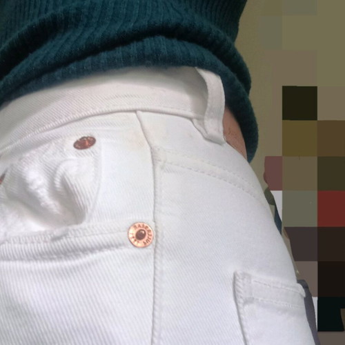 White Pull & Bear jeans like new, straight fit, size XS