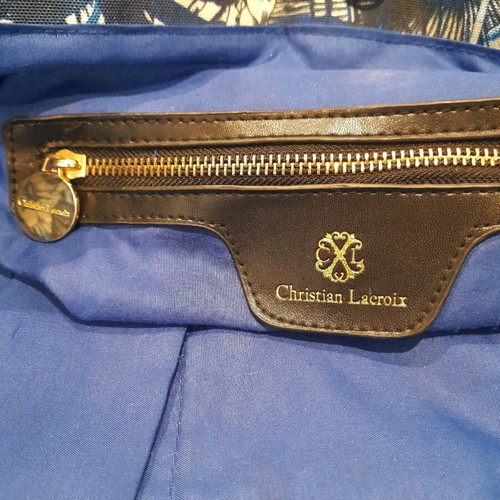 Christian Lacroix shoulder bag like new, white and blue