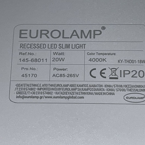 Eurolamp LED panel 20W 4000K