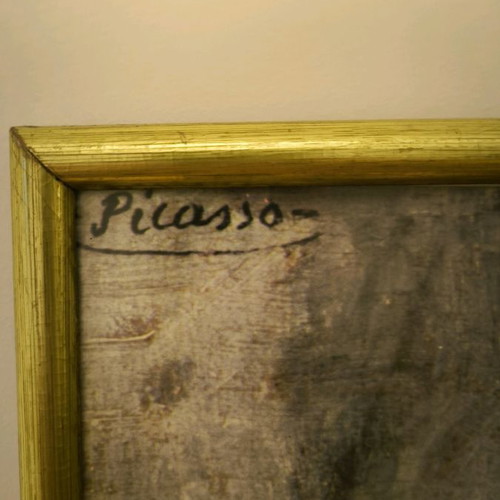 Picasso painting 57x51 cm with plastic protective cover