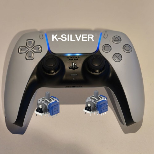 Sony DualSense ασύρματο gamepad για PS5 σαν καινούργιο με K-Silver JS13 PRO+ TMR joystick