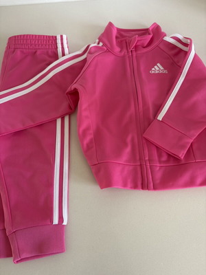 Σετ φόρμας adidas βρεφικό 9μηνών, φούξια, καινούργιο