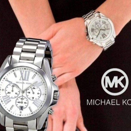 Michael Kors MK6174 unisex watch used, silver