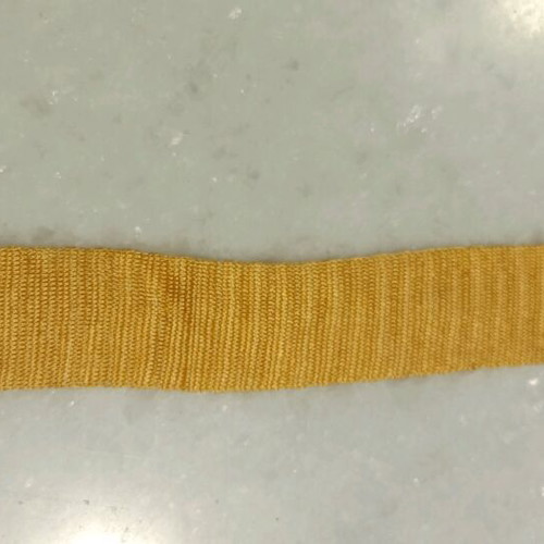Knitted summer vintage tie like new, gold yellow