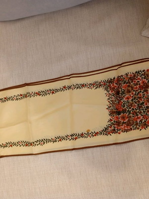 Scarf used, multicolored with small stain