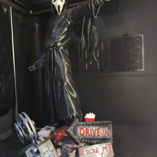 Ghostface Scream Figure 35cm custom 3D printed hand-painted like new
