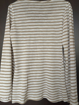 Дамска блуза m.n.c maniac като нова, размер XL, бежово и бяло