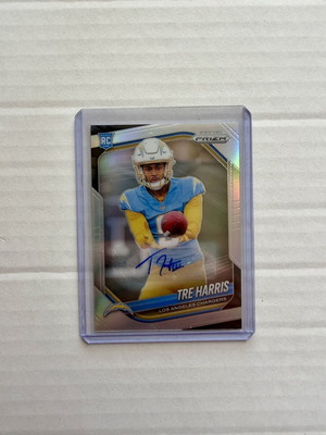2025 Panini Prizm Tre Harris #371 Silver Autograph RC Rookie card new