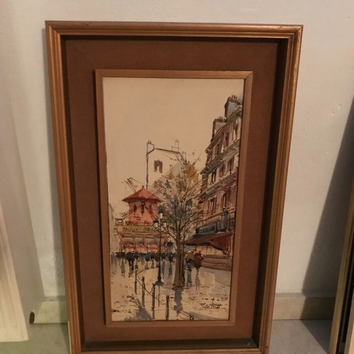Painting Paris Moulin Rouge 0.30 x 0.60 cm like new