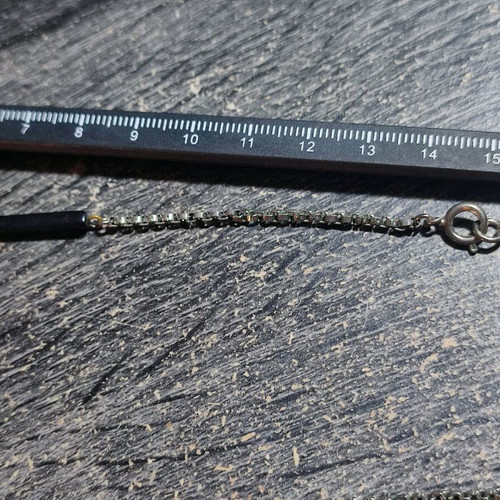 Vintage chain used, black and gray