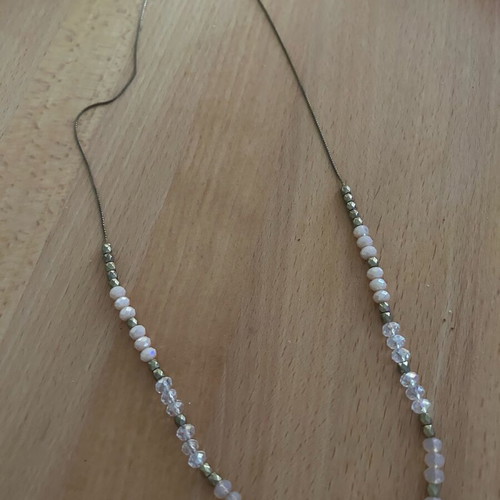 Accessorize necklace used with adjustable clasp